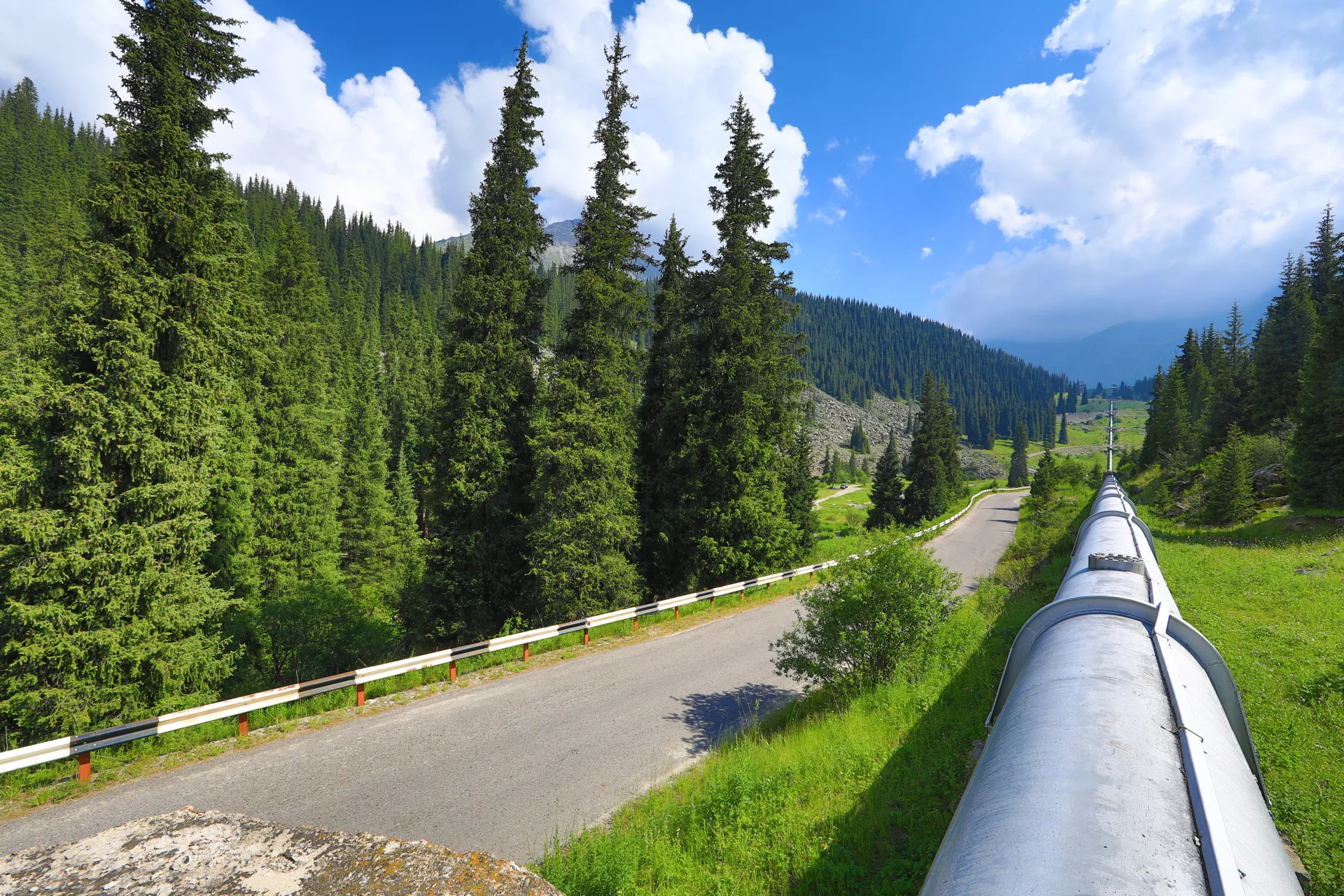 Large diameter Pipeline in nature